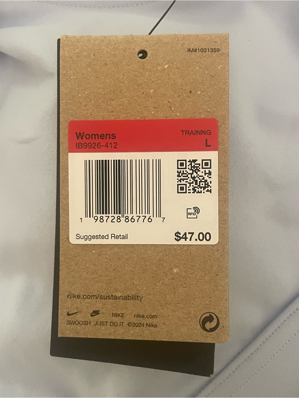 Nike One Dri-FIT Capsule
Asymmetric Cutout Sports Bra in Hydrogen/White - Picture 5 of 6